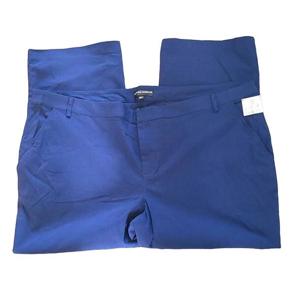 Brooke Shields Timeless Women's Ponte Wide-Leg Pants Navy Size 28WP Petite NWOT - Picture 4 of 8